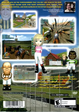 Gallop Racer 2004 box cover back